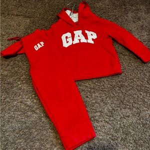 GAP Vibrant Red Hoodie and Joggers